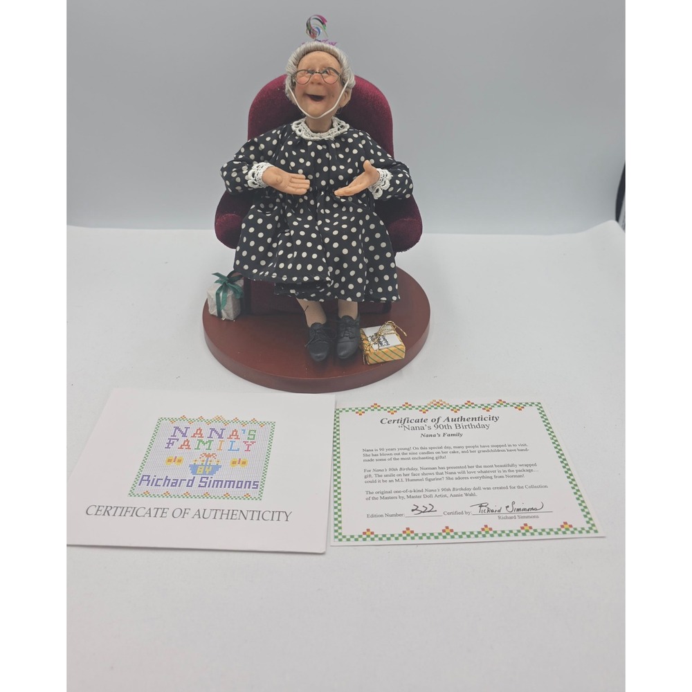 Vintage Richard Simmons Nana's 90th Birthday Doll Hummel Figurine by Goebel